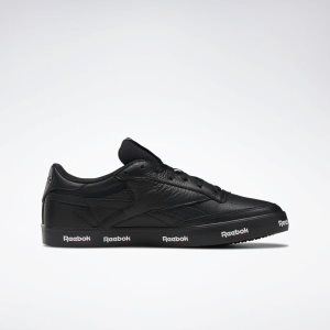 Adidasy Męskie Reebok Club C Revenge Plus Czarne/Białe/Czerwone PL 37MTRGC